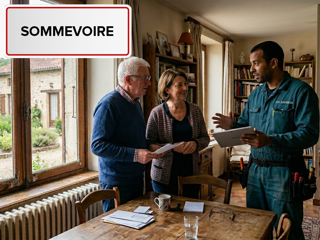 Installation de pompe à chaleur à Sommevoire (52220) en Haute-Marne
